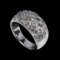 Natur Ring 925 Silber Tansanit Größe 15,5 3