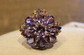 Ring natürliche Amethyste Saphire Größe 16 schön