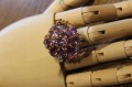 Ring natürliche Amethyste Saphire Größe 16 schön