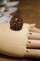 Silver ring with garnet spinels 925 size 14.5