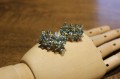 Silver earrings 925 natural zircons 3