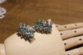 Silver earrings 925 natural zircons 3