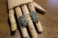 Silver earrings 925 natural zircons 3
