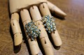 Silver earrings 925 natural zircons 3