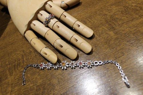 Silberarmband mit natürlichen Saphiren 925 Songea 13