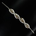 Silberarmband mit natürlichen Saphiren Zirkonia 2
