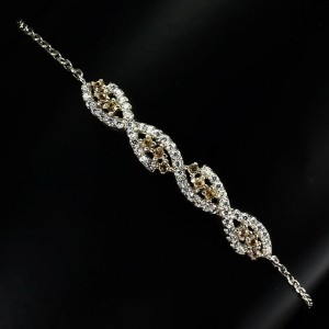 Silberarmband mit natürlichen Saphiren Zirkonia 2