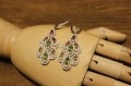 Songea Saphir Olivin Ohrringe mit Zirkonia