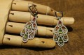 Songea Saphir Olivin Ohrringe mit Zirkonia