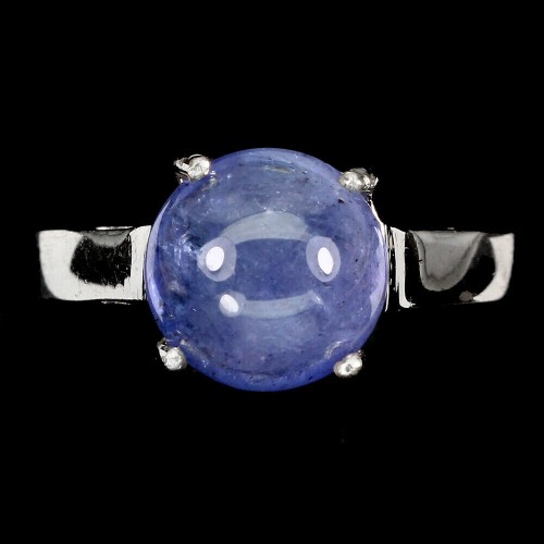 Natürlicher Tansanit Silberring Größe 13 925