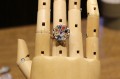 Silver ring (925) sapphires Songea size 13.5 3