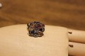 Silver ring (925) sapphires Songea size 13.5 3