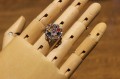 Silver ring (925) sapphires Songea size 13.5 3