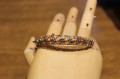 Silver bracelet with natural sapphires 925 Songea 14