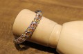 Silver bracelet with natural sapphires 925 Songea 14