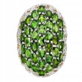 Natural diopside sapphires ring size 15.5