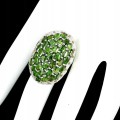 Natural diopside sapphires ring size 15.5