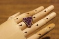 Wunderschöner Amethyst Ring mit Zirkonia Größe 14