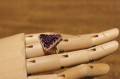 Wunderschöner Amethyst Ring mit Zirkonia Größe 14