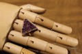 Wunderschöner Amethyst Ring mit Zirkonia Größe 14