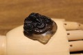 Ganeshi Steinfigur aus Rauchquarz geschnitzt