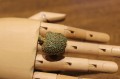 Silver ring apple tsavorite size 15