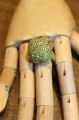 Silver ring apple tsavorite size 15