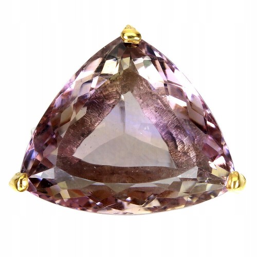 Silberring natürlicher Ametrin Größe 16 24,5 ct