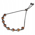 Silberarmband Feueropale 925 natur 16