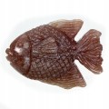 Geschnitzter Fisch aus Aventurin Naturstein
