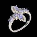 Ring Größe 14 natürliche Tansanite aus 925er Silber 4