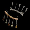 Silver earrings 925 natural beautiful tourmalines