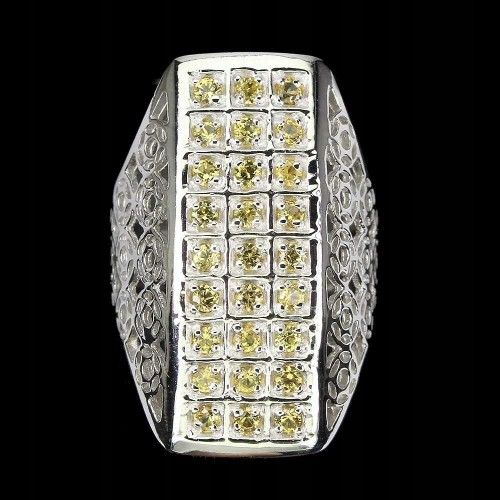 Natur Ring 925 Silber Songea Saphire Größe 18 3