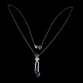 Silberkette natürliche Amethyste Zirkonia 8