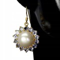 Tanzanite 925 silver natural pearl earrings 10