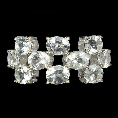 Aquamarin Silberring 925 Größe 16 4