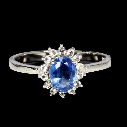 Silberring 925 Kyanit Größe 16 natur