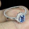 Silberring 925 Kyanit Größe 16 natur