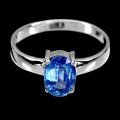 Silver ring 925 kianite size 15.5 natural 4