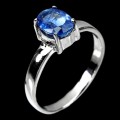 Silver ring 925 kianite size 15.5 natural 4