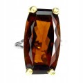 Ring 925 AAA Cognacquarz Größe 14 schön