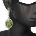 Songea Silber 925 Diopsid Saphir Ohrringe