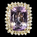 Silberring Größe 21,5 20x15mm Amethyst Topas