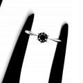 Ring schwarzer Diamant 0,5 ct Größe 19,5 zertifiziert