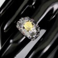 Ring 925 rhodolite tanzanite garnet size 17