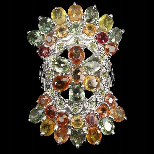 Songea natürlicher Saphir Ring Größe 16,5 2