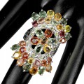 Songea natürlicher Saphir Ring Größe 16,5 2