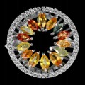 Ring Songea Saphire Silber 925 natur Größe 14