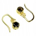 Natural black diamond earrings 1.20ct silver 2