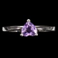 Ring natürlicher Amethyst zart 925 Größe 11